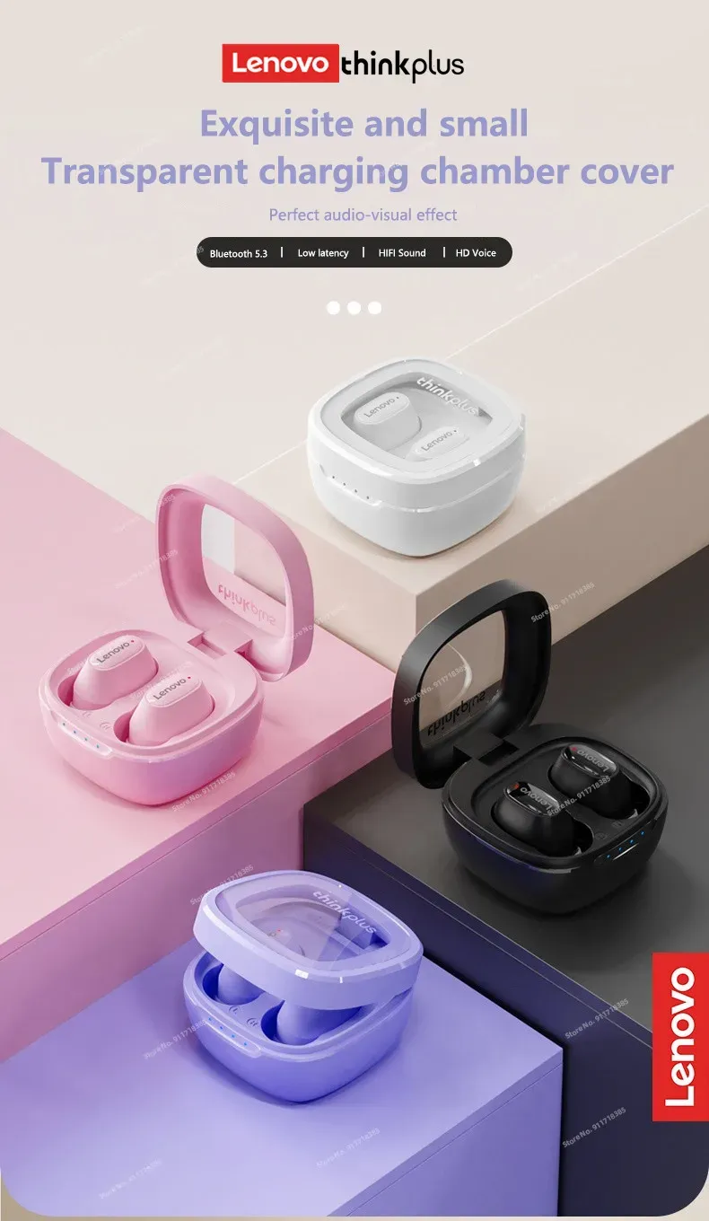 Lenovo XT62 Bluetooth 5.3 Earphones Wireless HiFi Sport Noise Reduction Headset with Mic Touch Control TWS Original Earbuds Lenovo XT62 Bluetooth 5.3 Earphones Wireless HiFi Sport Noise Reduction Headset with Mic Touch Control TWS Original Earbuds