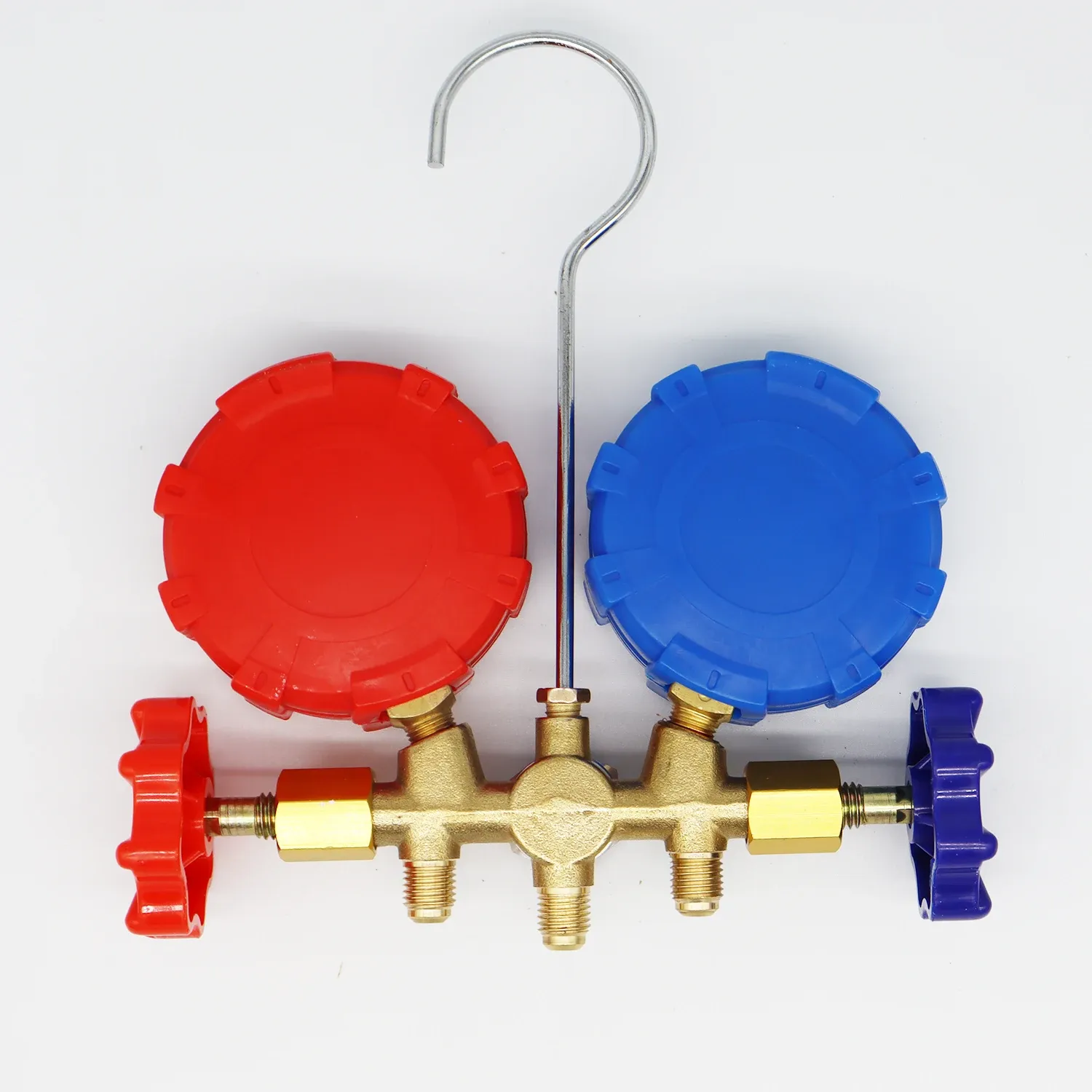 R410A R22 R134a R404A Manifold Gauge Set HVAC A/C Refrigeration Charging Service with Hoses Adjustable Couplers Adapter Can Tap R410A R22 R134a R404A Manifold Gauge Set HVAC A/C Refrigeration Charging Service with Hoses Adjustable Couplers Adapter Can Tap
