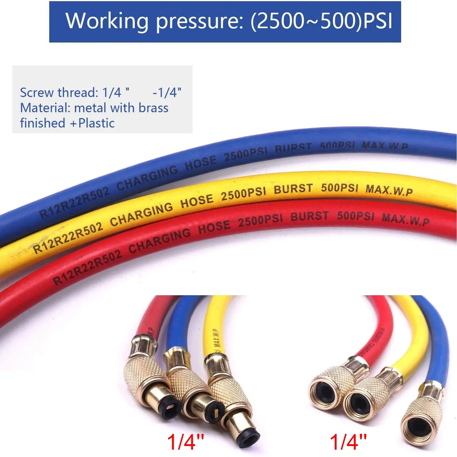 R410A R22 R134a R404A Manifold Gauge Set HVAC A/C Refrigeration Charging Service with Hoses Adjustable Couplers Adapter Can Tap R410A R22 R134a R404A Manifold Gauge Set HVAC A/C Refrigeration Charging Service with Hoses Adjustable Couplers Adapter Can Tap