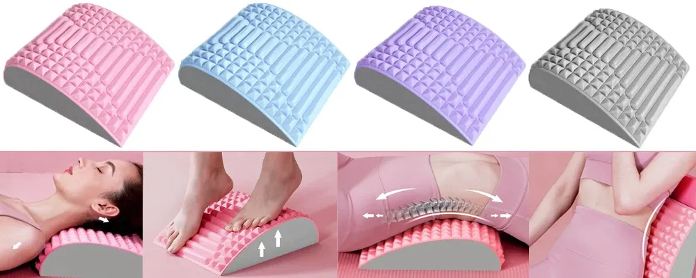 Back Stretcher Pillow For Back Pain Relief,Lumbar Support,Herniated Disc,Sciatica Pain Relief,Posture Corrector,Spinal Stenosis Back Stretcher Pillow For Back Pain Relief,Lumbar Support,Herniated Disc,Sciatica Pain Relief,Posture Corrector,Spinal Stenosis