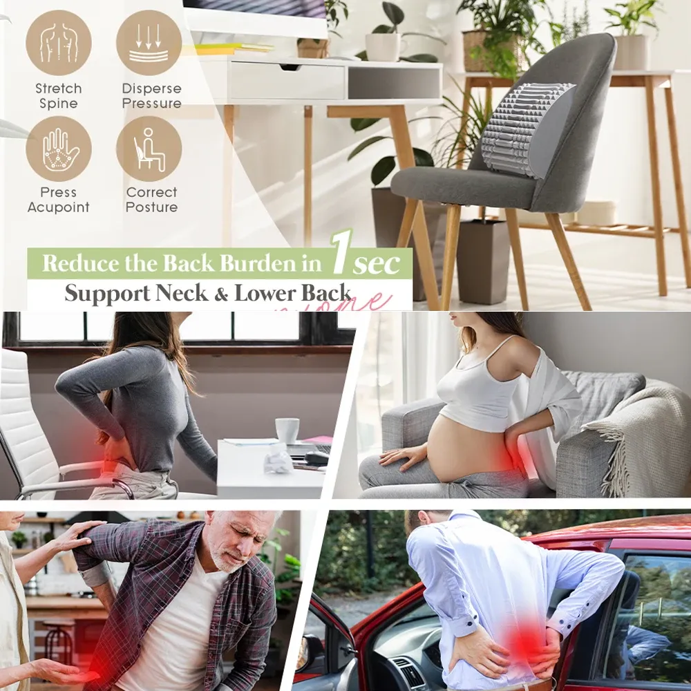 Back Stretcher Pillow For Back Pain Relief,Lumbar Support,Herniated Disc,Sciatica Pain Relief,Posture Corrector,Spinal Stenosis Back Stretcher Pillow For Back Pain Relief,Lumbar Support,Herniated Disc,Sciatica Pain Relief,Posture Corrector,Spinal Stenosis