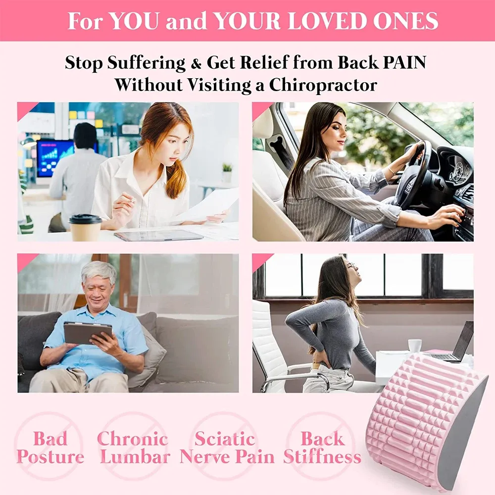 Back Stretcher Pillow For Back Pain Relief,Lumbar Support,Herniated Disc,Sciatica Pain Relief,Posture Corrector,Spinal Stenosis Back Stretcher Pillow For Back Pain Relief,Lumbar Support,Herniated Disc,Sciatica Pain Relief,Posture Corrector,Spinal Stenosis