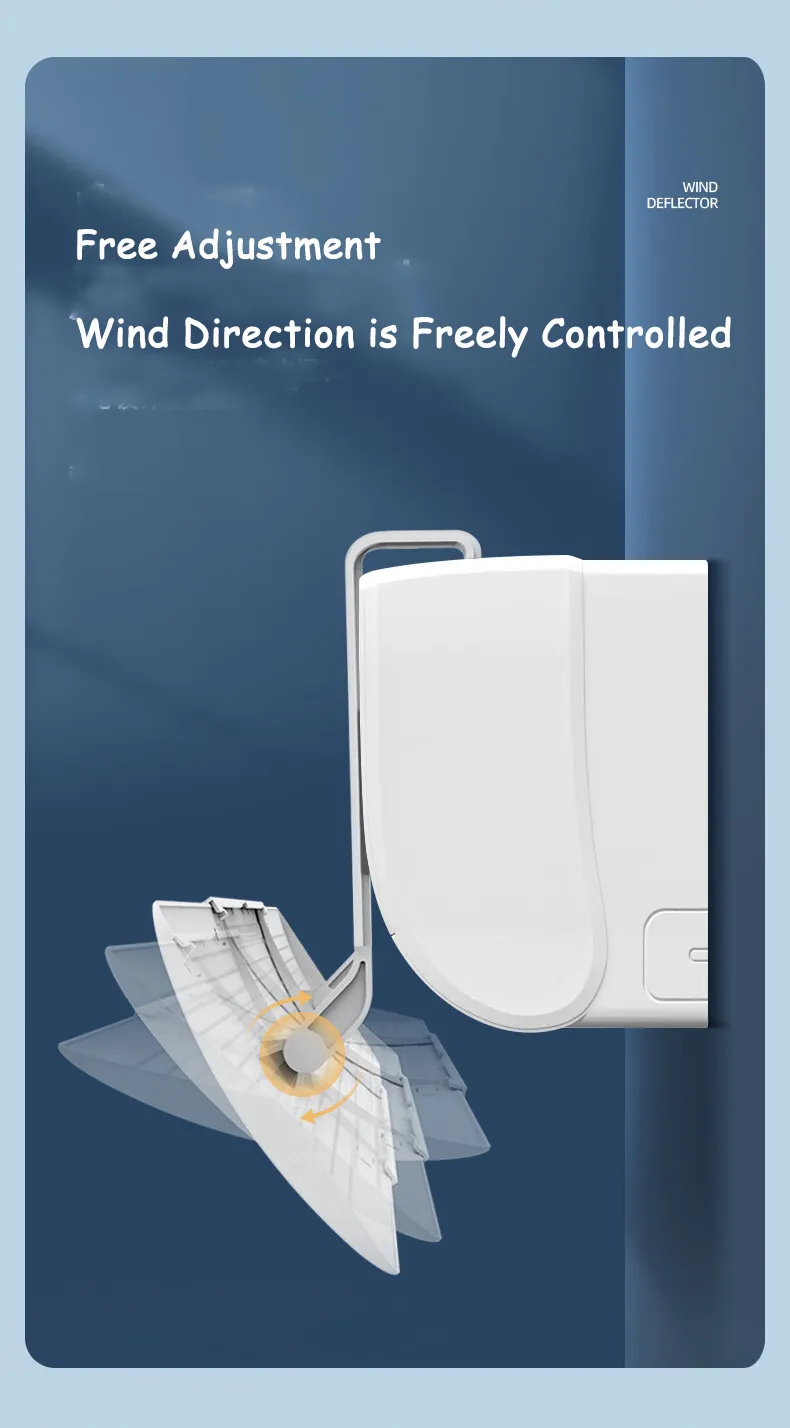 Air Conditioning Windshield Anti-Direct Blowing Universal Windproof Wall-Mounted Air Outlet Baffle Confinement Cold Air Guide Air Conditioning Windshield Anti-Direct Blowing Universal Windproof Wall-Mounted Air Outlet Baffle Confinement Cold Air Guide