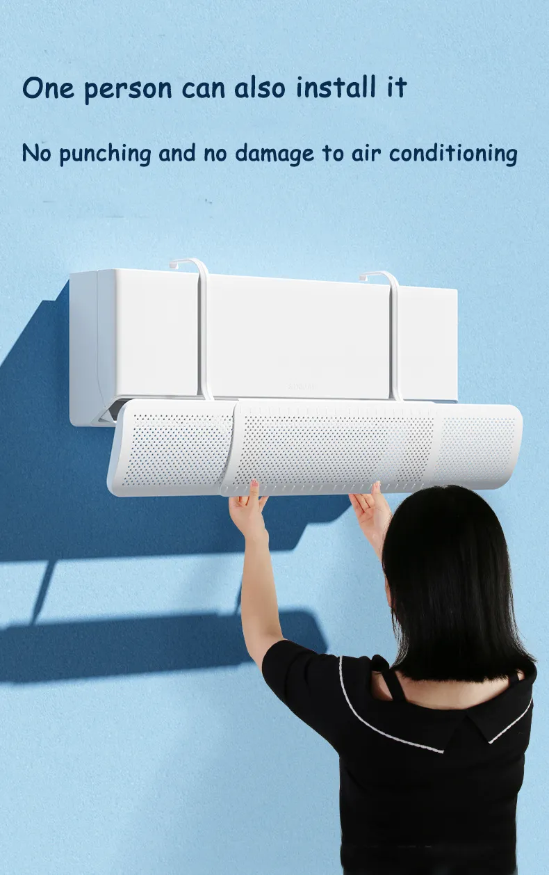Air Conditioning Windshield Anti-Direct Blowing Universal Windproof Wall-Mounted Air Outlet Baffle Confinement Cold Air Guide Air Conditioning Windshield Anti-Direct Blowing Universal Windproof Wall-Mounted Air Outlet Baffle Confinement Cold Air Guide
