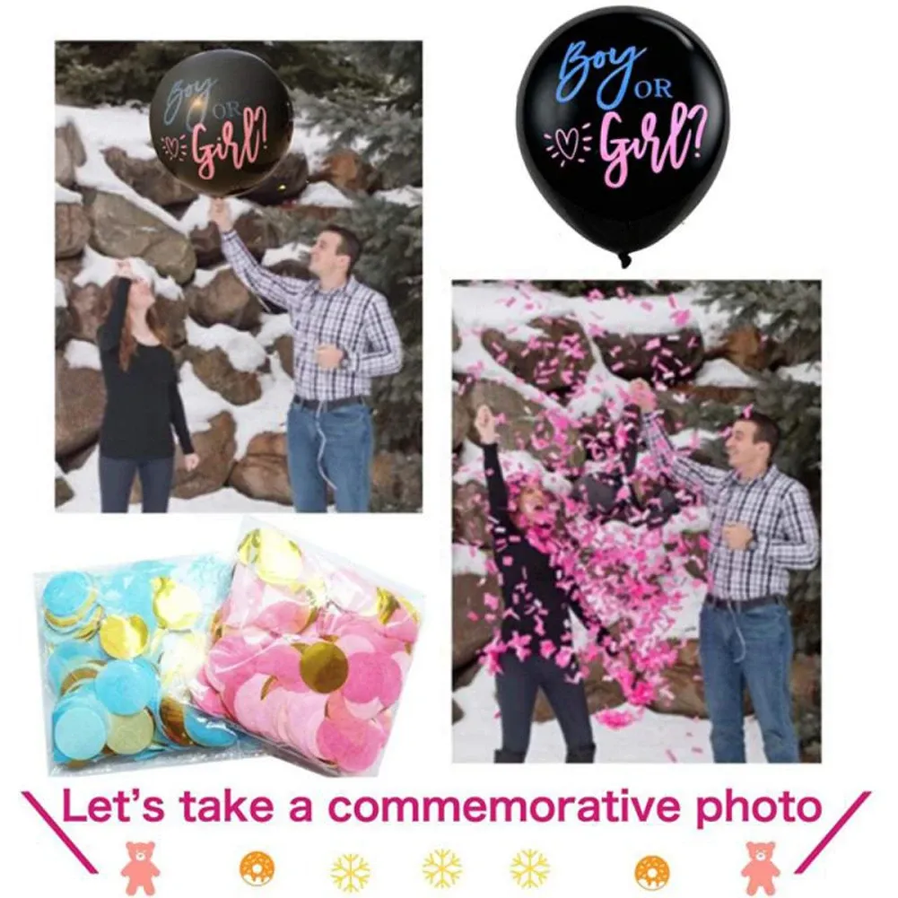 Giant Boy Or Girl Gender Reveal Black Latex Balloon Baby Shower Confetti Ballons Birthday Gender Reveal Party Decoration Giant Boy Or Girl Gender Reveal Black Latex Balloon Baby Shower Confetti Ballons Birthday Gender Reveal Party Decoration