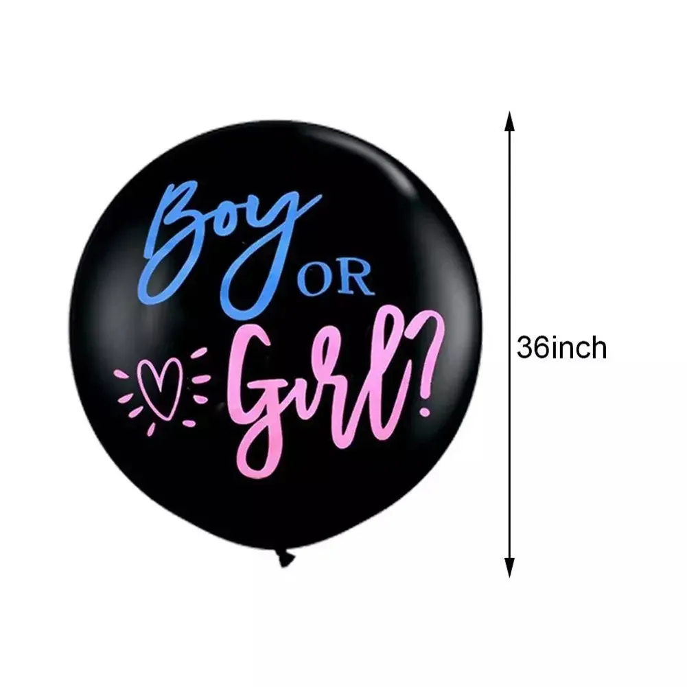 Giant Boy Or Girl Gender Reveal Black Latex Balloon Baby Shower Confetti Ballons Birthday Gender Reveal Party Decoration Giant Boy Or Girl Gender Reveal Black Latex Balloon Baby Shower Confetti Ballons Birthday Gender Reveal Party Decoration