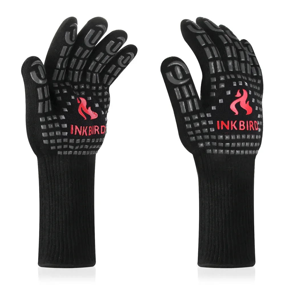 INKBIRD 14inch BBQ Grill Gloves 1472℉ Extreme Heat Resistant Grilling Glove Non-Slip Silicone Insulated Grill Mitts for Cooking INKBIRD 14inch BBQ Grill Gloves 1472℉ Extreme Heat Resistant Grilling Glove Non-Slip Silicone Insulated Grill Mitts for Cooking