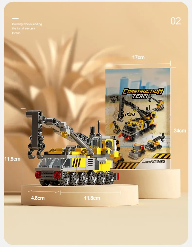 6IN1 Building Blocks City Fire Car Police Truck Engineering Crane Tank Helicopter Bricks Set Toys for Children Kids 6IN1 Building Blocks City Fire Car Police Truck Engineering Crane Tank Helicopter Bricks Set Toys for Children Kids