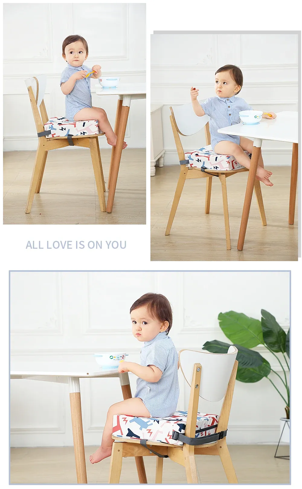 Children Kids Increased Booster Seat Cushion Pad Pillow Baby Dining High Chair Seat Cushions Adjustable Removable Baby Safety Children Kids Increased Booster Seat Cushion Pad Pillow Baby Dining High Chair Seat Cushions Adjustable Removable Baby Safety