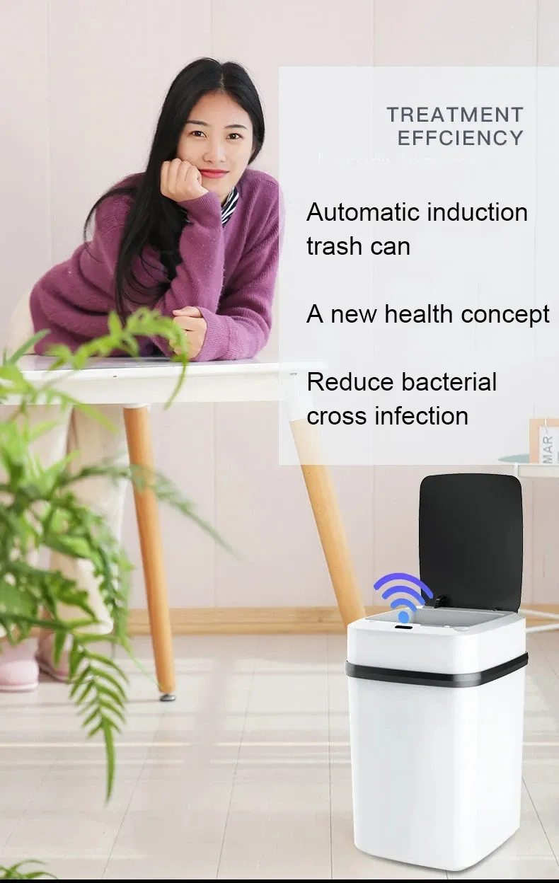 Kitchen Trash Bin 13L Bathroom Touch Trash Can In The Toilet Smart Garbage Bucket Waste Bins Dustbin Smart Trash Can Kitchen Kitchen Trash Bin 13L Bathroom Touch Trash Can In The Toilet Smart Garbage Bucket Waste Bins Dustbin Smart Trash Can Kitchen