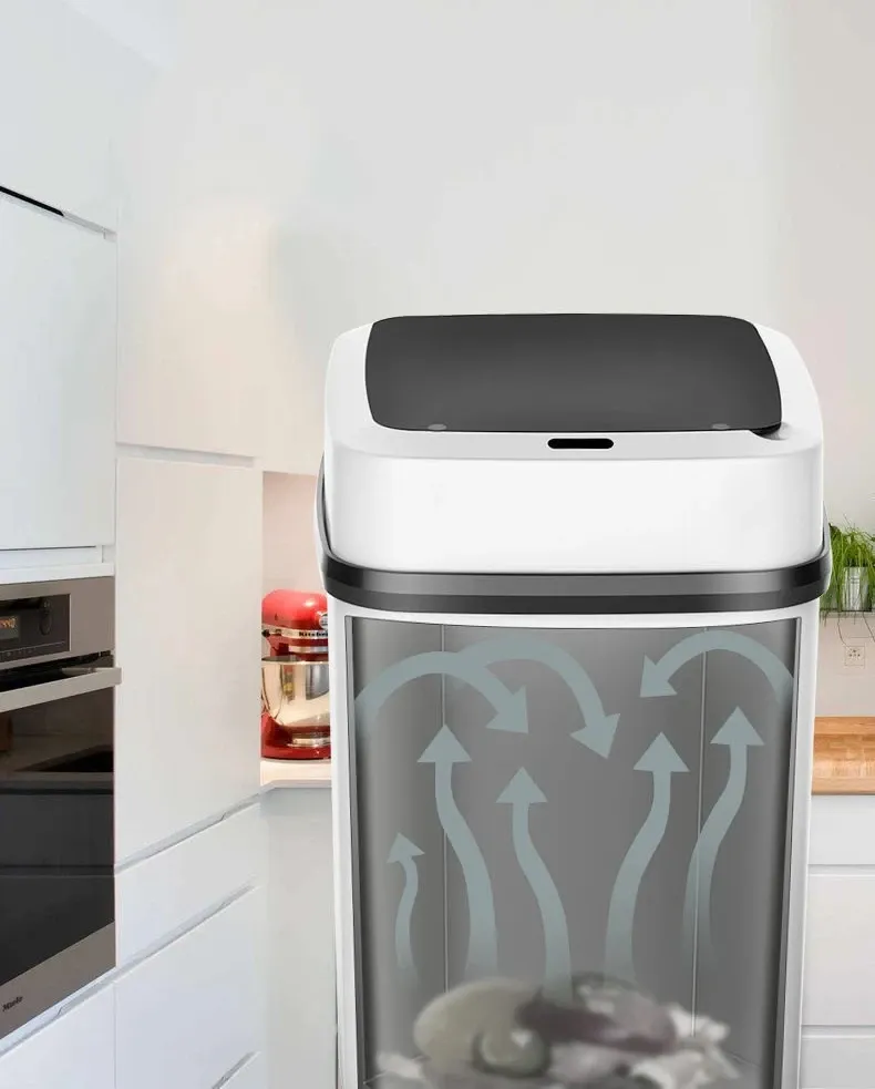 Kitchen Trash Bin 13L Bathroom Touch Trash Can In The Toilet Smart Garbage Bucket Waste Bins Dustbin Smart Trash Can Kitchen Kitchen Trash Bin 13L Bathroom Touch Trash Can In The Toilet Smart Garbage Bucket Waste Bins Dustbin Smart Trash Can Kitchen