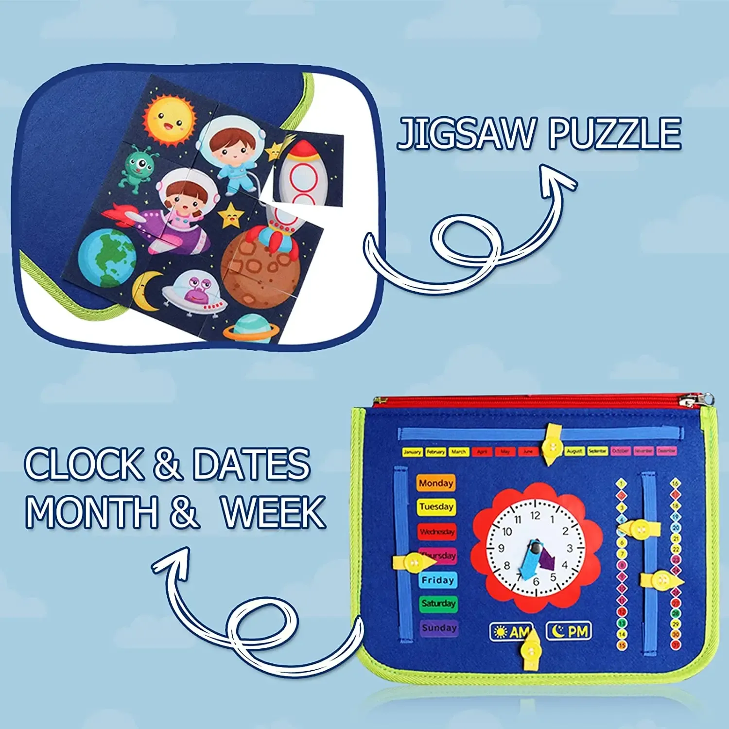 Montessori Toys Busy Board Sensory Activity Developing Board for Motor Skills,Learning Board for Toddlers Montessori Toys Busy Board Sensory Activity Developing Board for Motor Skills,Learning Board for Toddlers