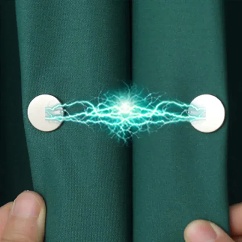 Curtain Magnetic Button Detachable Curtain Fix Fastener Clip Prevent Light Adjustment Window Screen Close Magnet Buckle Curtain Magnetic Button Detachable Curtain Fix Fastener Clip Prevent Light Adjustment Window Screen Close Magnet Buckle