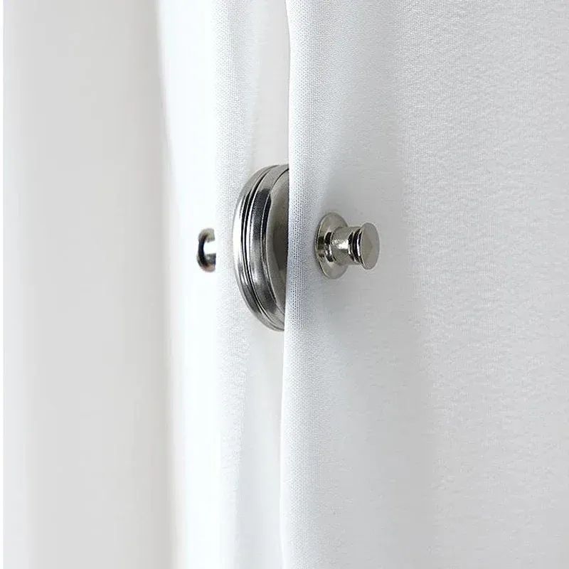Curtain Magnetic Button Detachable Curtain Fix Fastener Clip Prevent Light Adjustment Window Screen Close Magnet Buckle Curtain Magnetic Button Detachable Curtain Fix Fastener Clip Prevent Light Adjustment Window Screen Close Magnet Buckle