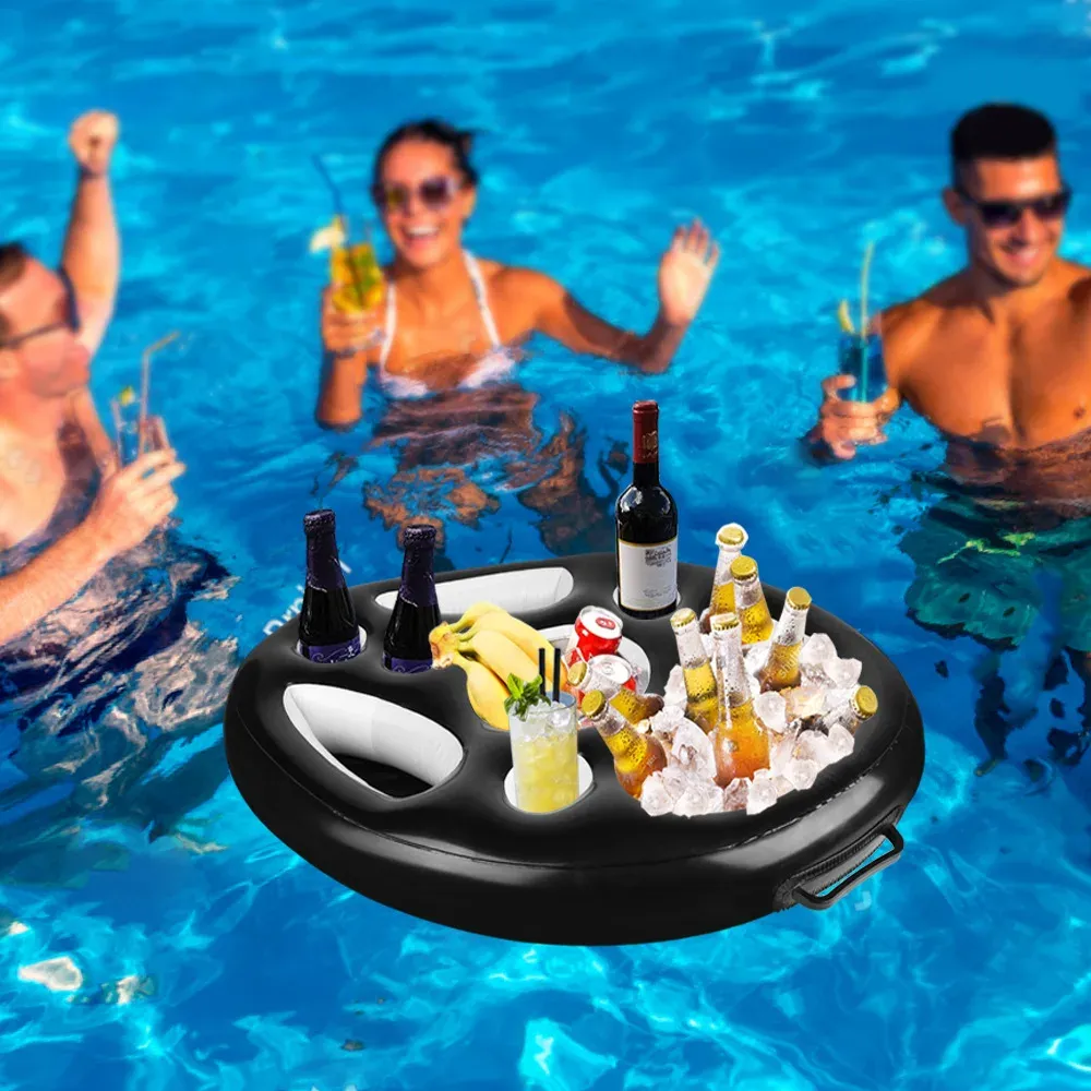 Summer Sea Bucket Cup Holder Inflatable Pool Beach Swimming Play Family Party Float Beer Drink Tray Cooler Table Toy Accessories Summer Sea Bucket Cup Holder Inflatable Pool Beach Swimming Play Family Party Float Beer Drink Tray Cooler Table Toy Accessories