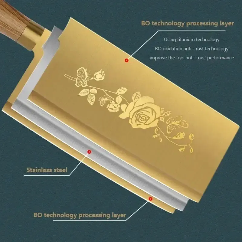 Luxury Gold Kitchen Knife Set Stainless Steel Blade with Golden Titanium Plating Chef Knife Set for Kitchen Luxury Gold Kitchen Knife Set Stainless Steel Blade with Golden Titanium Plating Chef Knife Set for Kitchen