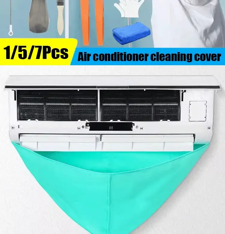Air Conditioning Cleaning Kit Leak-proof Cover Full Set of Air Wall-mounted Split with Water Pipe Disassembly-free Clean Tools Air Conditioning Cleaning Kit Leak-proof Cover Full Set of Air Wall-mounted Split with Water Pipe Disassembly-free Clean Tools
