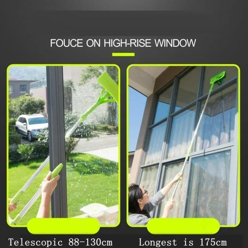 New Telescopic High-rise Cleaning Glass Sponge Mop Multi Cleaner Brush Washing Windows Dust Brush New Telescopic High-rise Cleaning Glass Sponge Mop Multi Cleaner Brush Washing Windows Dust Brush