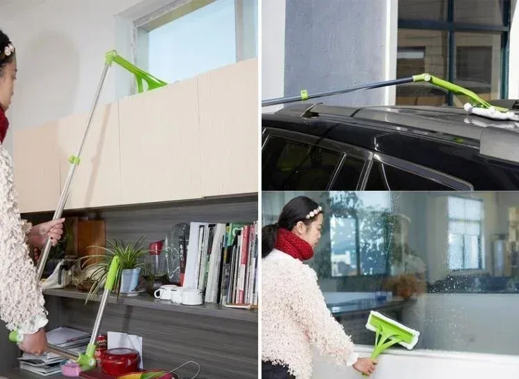 New Telescopic High-rise Cleaning Glass Sponge Mop Multi Cleaner Brush Washing Windows Dust Brush New Telescopic High-rise Cleaning Glass Sponge Mop Multi Cleaner Brush Washing Windows Dust Brush