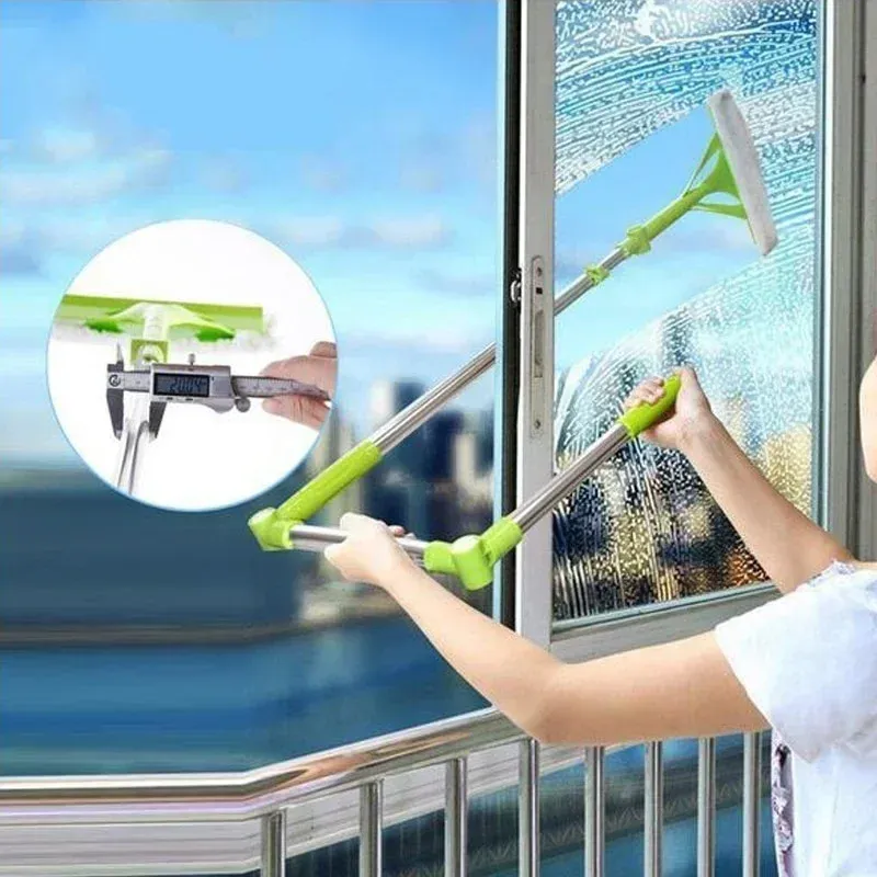 מברשת טלסקופית מתכווננת לניקוי חלונות ומקומות גבוהים