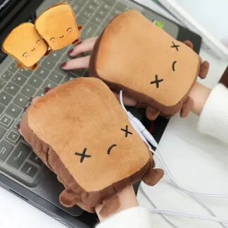 זוג כריות מחממות ידיים בחיבור USB בעיצובים חמודים