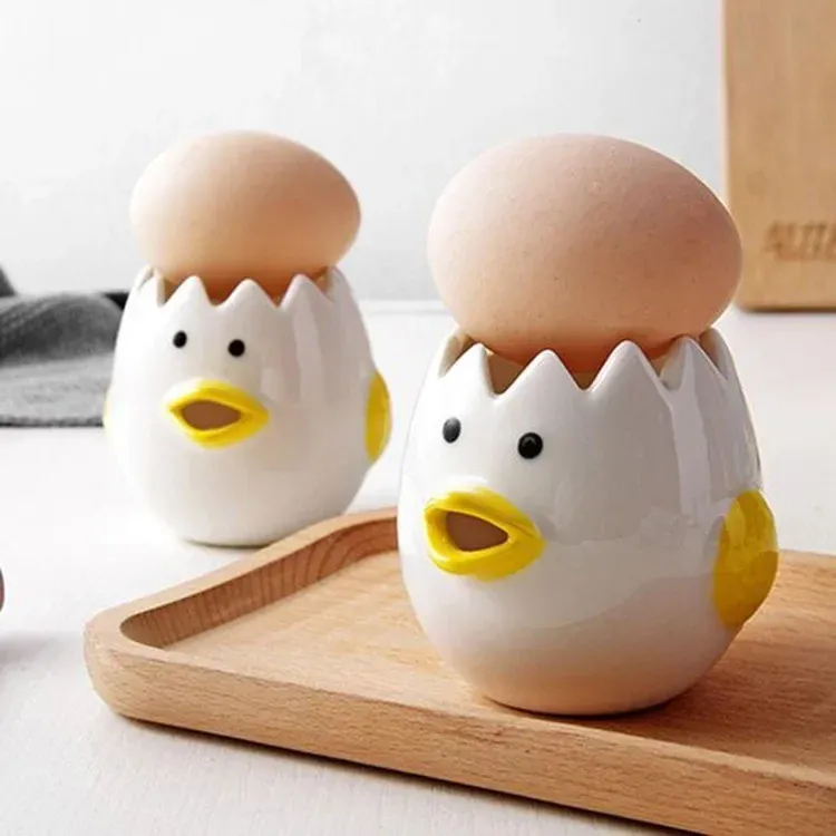 Egg White Separator Cute Cartoon Model Kitchen Accessories Easy Separation of Egg Whites and Yolks Ceramics Cooking Kitchen Tool Egg White Separator Cute Cartoon Model Kitchen Accessories Easy Separation of Egg Whites and Yolks Ceramics Cooking Kitchen Tool