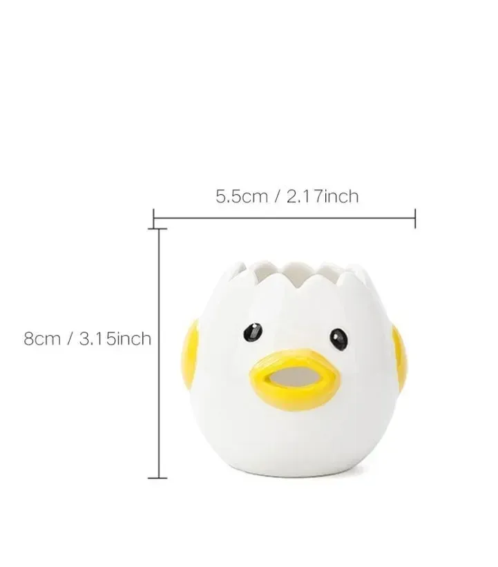 Egg White Separator Cute Cartoon Model Kitchen Accessories Easy Separation of Egg Whites and Yolks Ceramics Cooking Kitchen Tool Egg White Separator Cute Cartoon Model Kitchen Accessories Easy Separation of Egg Whites and Yolks Ceramics Cooking Kitchen Tool