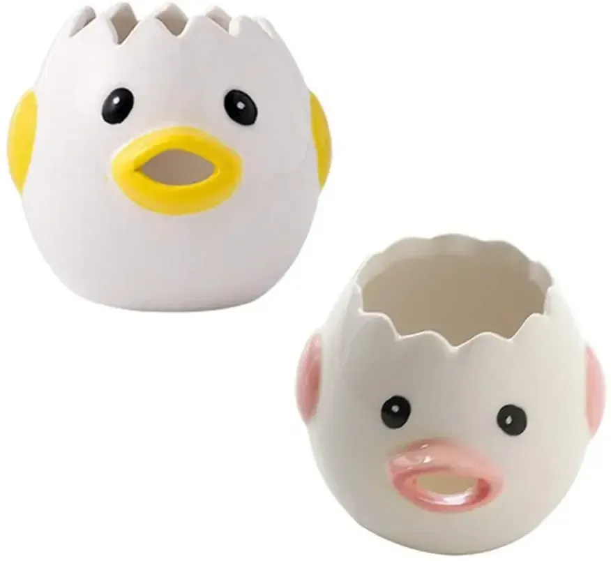 Egg White Separator Cute Cartoon Model Kitchen Accessories Easy Separation of Egg Whites and Yolks Ceramics Cooking Kitchen Tool Egg White Separator Cute Cartoon Model Kitchen Accessories Easy Separation of Egg Whites and Yolks Ceramics Cooking Kitchen Tool