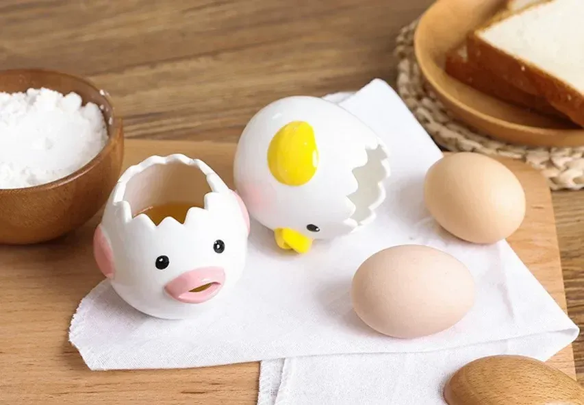 Egg White Separator Cute Cartoon Model Kitchen Accessories Easy Separation of Egg Whites and Yolks Ceramics Cooking Kitchen Tool Egg White Separator Cute Cartoon Model Kitchen Accessories Easy Separation of Egg Whites and Yolks Ceramics Cooking Kitchen Tool
