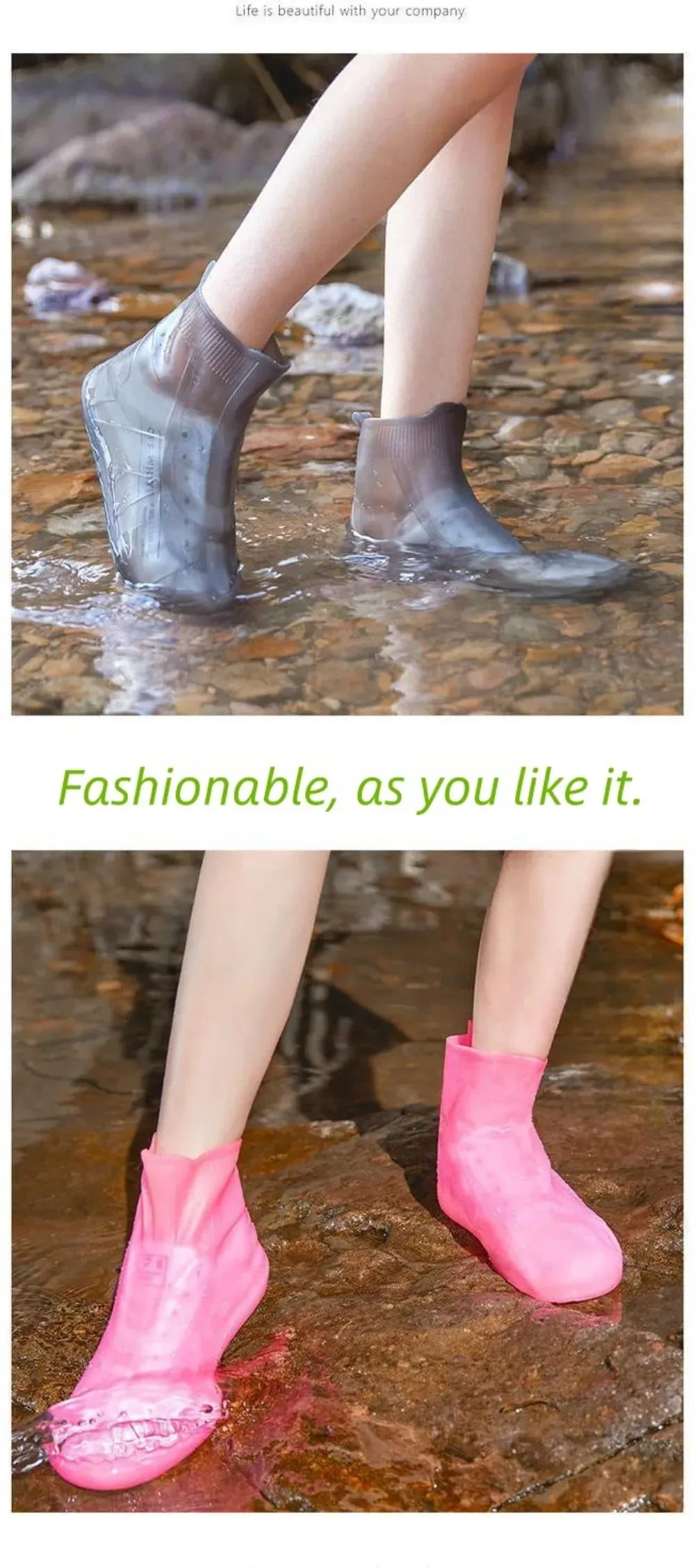 Waterproof Shoe Covers Silicone Anti-Slip Rain Boots Unisex Sneakers Protector For Outdoor Rainy Day Protectors Shoes Cover Waterproof Shoe Covers Silicone Anti-Slip Rain Boots Unisex Sneakers Protector For Outdoor Rainy Day Protectors Shoes Cover
