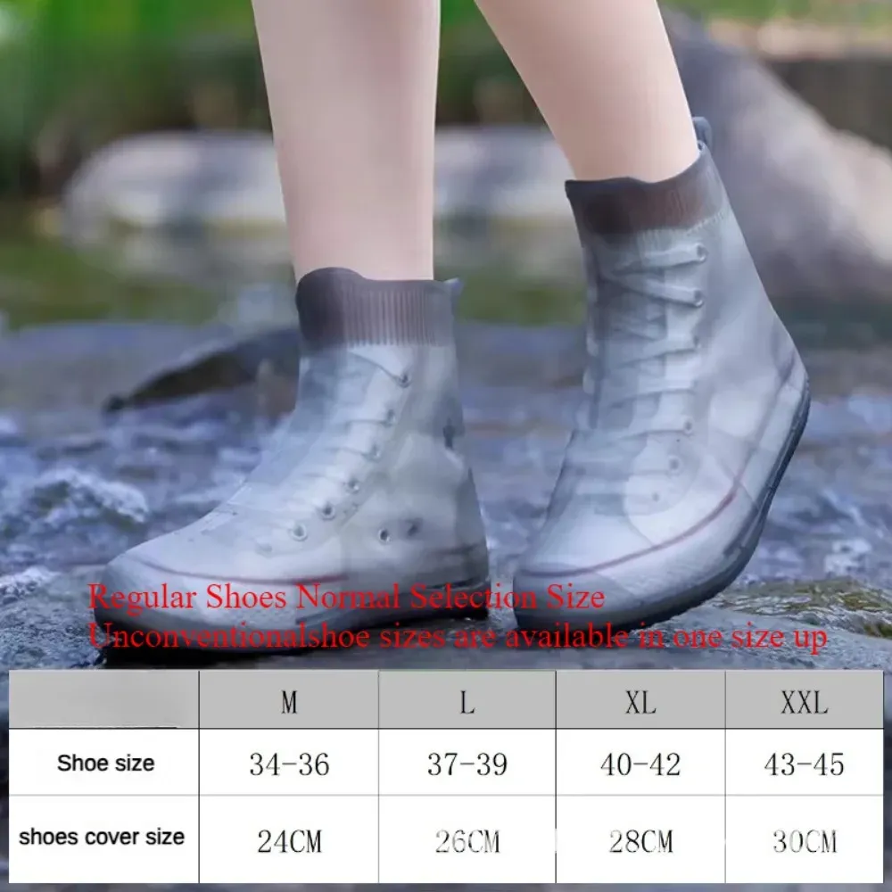 Waterproof Shoe Covers Silicone Anti-Slip Rain Boots Unisex Sneakers Protector For Outdoor Rainy Day Protectors Shoes Cover Waterproof Shoe Covers Silicone Anti-Slip Rain Boots Unisex Sneakers Protector For Outdoor Rainy Day Protectors Shoes Cover