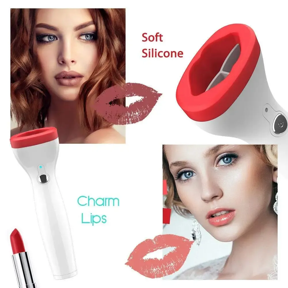 Silicone Lip Plumper Device Automatic Lip Plumper Electric Plumping Device Beauty Tool Fuller Bigger Thicker Lips for Women Silicone Lip Plumper Device Automatic Lip Plumper Electric Plumping Device Beauty Tool Fuller Bigger Thicker Lips for Women