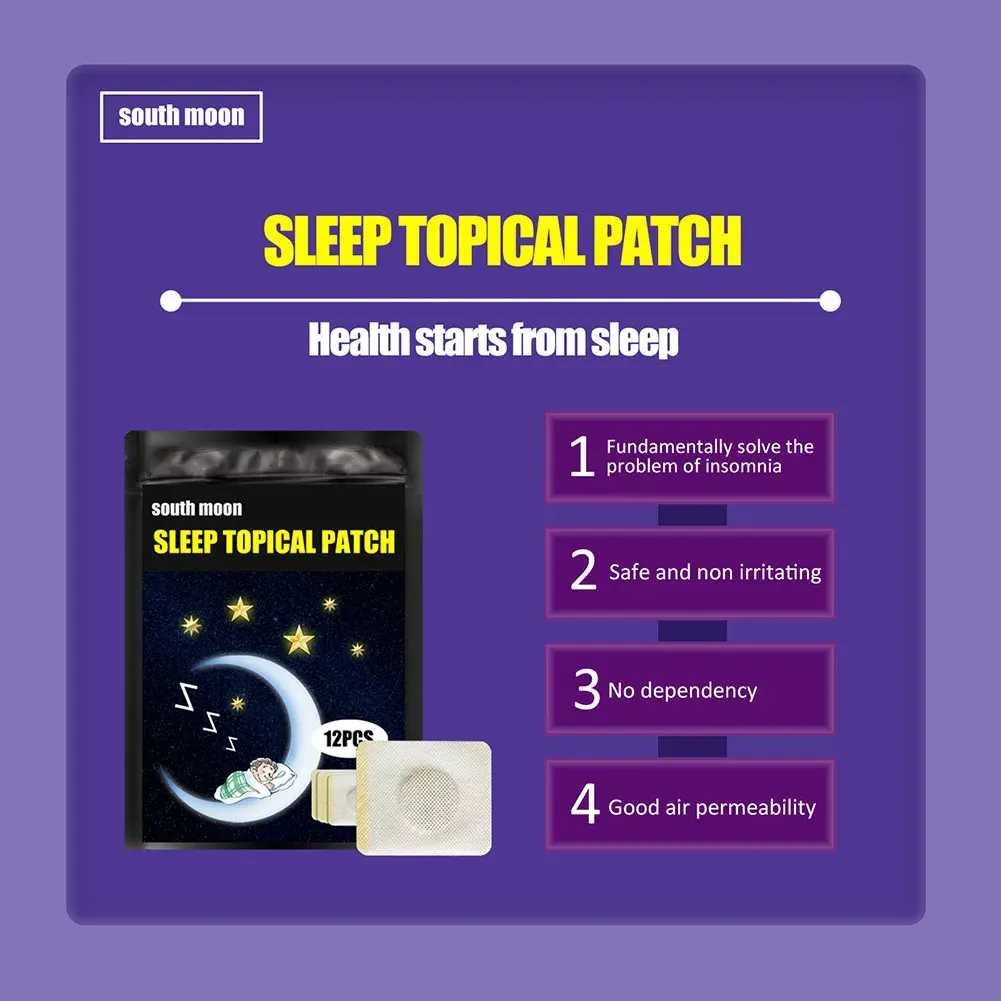 Sleeping Patch for Kids Adult Improve Insomnia Neurasthenia Soothing Better Sleep Aid Sticker Medicine Herbal Sleeping Patch for Kids Adult Improve Insomnia Neurasthenia Soothing Better Sleep Aid Sticker Medicine Herbal