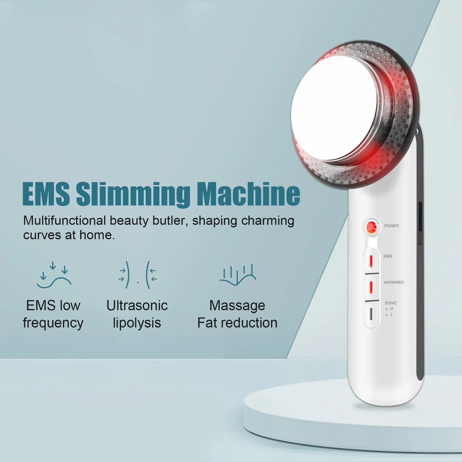 Ultrasonic 3 in 1 Cavitation EMS Slimming Massager Fat Burner Cellulite Skin Care Infrared Fat Removal Therapy Beauty Apparatus Ultrasonic 3 in 1 Cavitation EMS Slimming Massager Fat Burner Cellulite Skin Care Infrared Fat Removal Therapy Beauty Apparatus