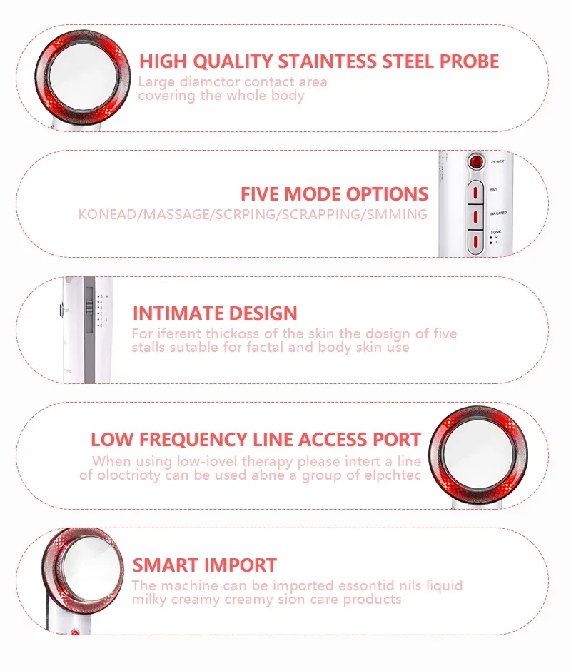 Ultrasonic 3 in 1 Cavitation EMS Slimming Massager Fat Burner Cellulite Skin Care Infrared Fat Removal Therapy Beauty Apparatus Ultrasonic 3 in 1 Cavitation EMS Slimming Massager Fat Burner Cellulite Skin Care Infrared Fat Removal Therapy Beauty Apparatus