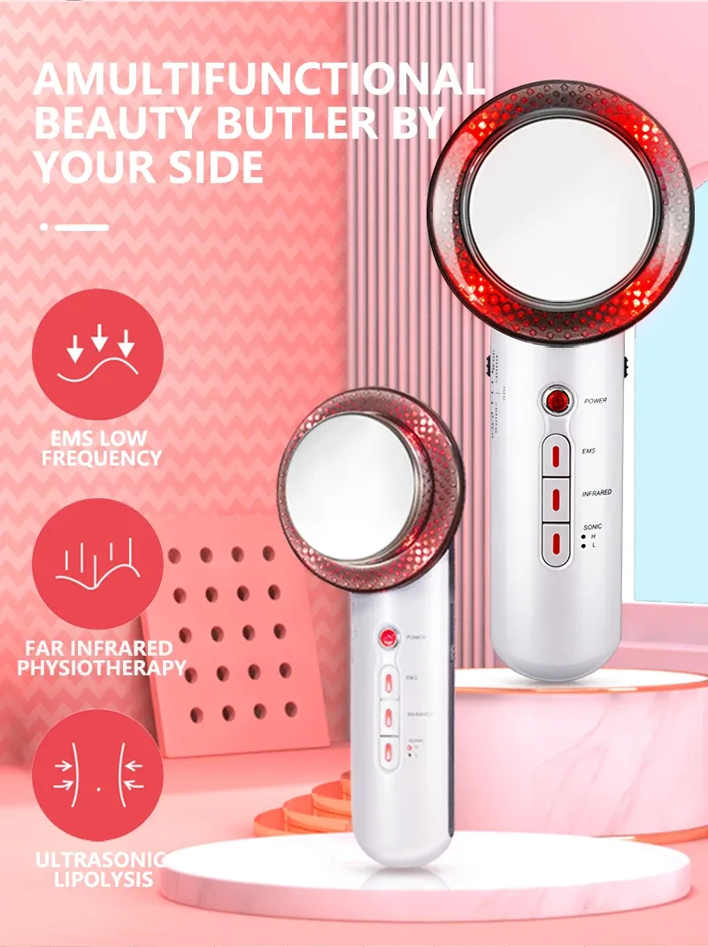 Ultrasonic 3 in 1 Cavitation EMS Slimming Massager Fat Burner Cellulite Skin Care Infrared Fat Removal Therapy Beauty Apparatus Ultrasonic 3 in 1 Cavitation EMS Slimming Massager Fat Burner Cellulite Skin Care Infrared Fat Removal Therapy Beauty Apparatus