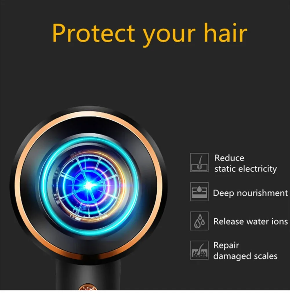 מייבש שיער 3 ראשים עוצמתי 4000W Kemei מייבש שיער 3 ראשים עוצמתי 4000W Kemei
