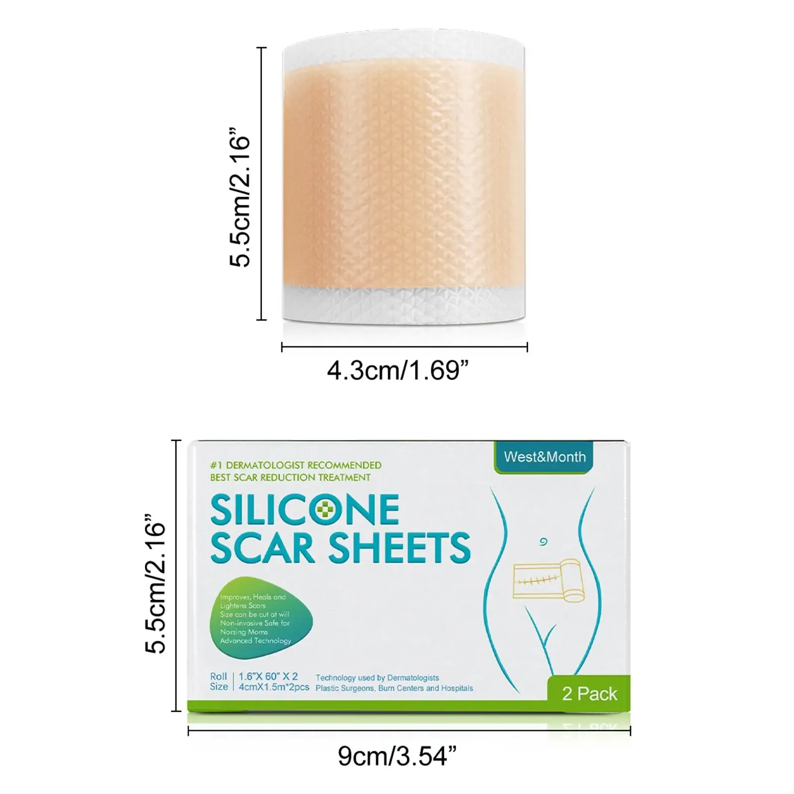 Silicone Scar Patch Skin Repair Sheets Removal Self-Adhesive Stretch Mark Tape Therapy Patch Burn Acne Scar Skin Care Silicone Scar Patch Skin Repair Sheets Removal Self-Adhesive Stretch Mark Tape Therapy Patch Burn Acne Scar Skin Care