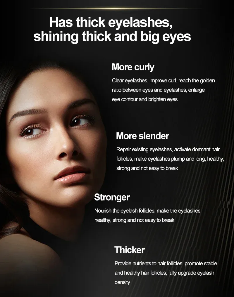 Eyelash Growth Liquid Beauty Eyelash Nutrient Liquid Fine Brush Head Natural Thick Anti-sweat Transparent Slender Growth Eyelash Growth Liquid Beauty Eyelash Nutrient Liquid Fine Brush Head Natural Thick Anti-sweat Transparent Slender Growth