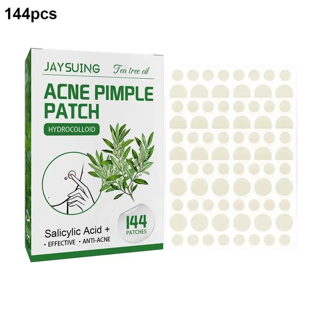 144pcs Hydrocolloid Salicylic Acid Acne Pimple Patches Treatment For Zits Blemishes Tea Tree Oil Control Redness Repair 144pcs Hydrocolloid Salicylic Acid Acne Pimple Patches Treatment For Zits Blemishes Tea Tree Oil Control Redness Repair