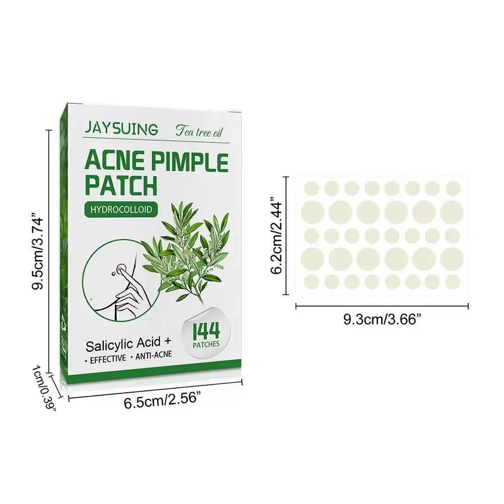 144pcs Hydrocolloid Salicylic Acid Acne Pimple Patches Treatment For Zits Blemishes Tea Tree Oil Control Redness Repair 144pcs Hydrocolloid Salicylic Acid Acne Pimple Patches Treatment For Zits Blemishes Tea Tree Oil Control Redness Repair