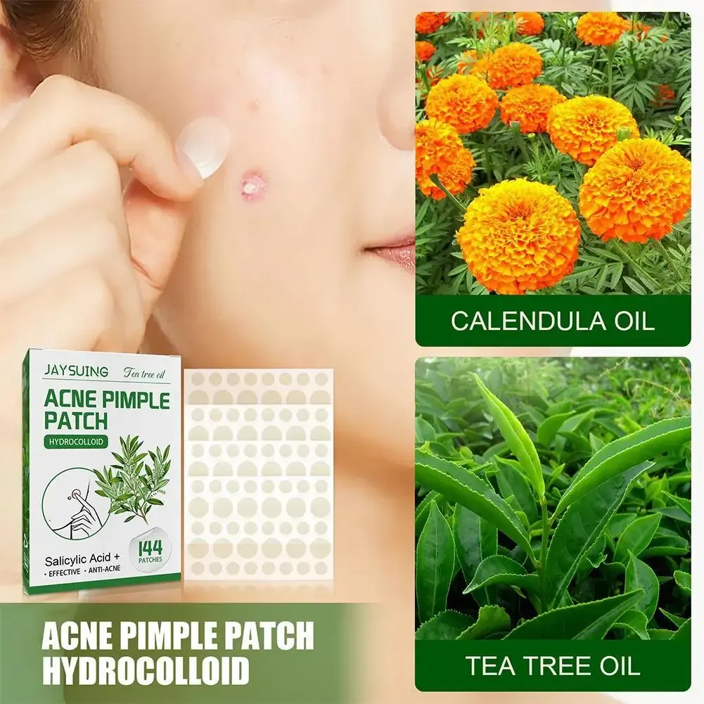 144pcs Hydrocolloid Salicylic Acid Acne Pimple Patches Treatment For Zits Blemishes Tea Tree Oil Control Redness Repair 144pcs Hydrocolloid Salicylic Acid Acne Pimple Patches Treatment For Zits Blemishes Tea Tree Oil Control Redness Repair