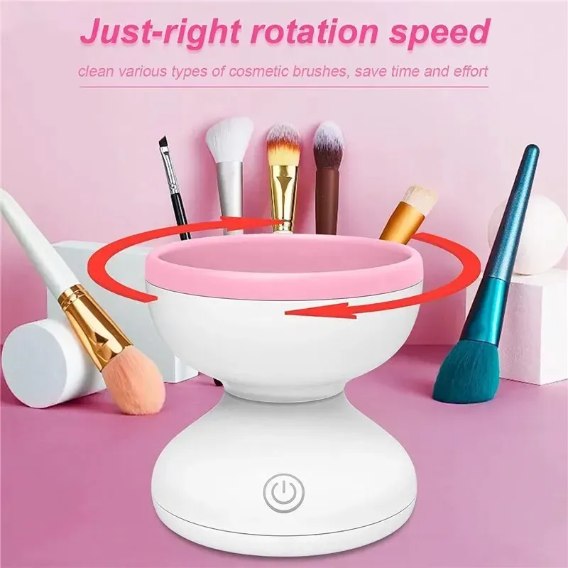 Makeup Brush Cleaner Makeup Tool Powder Puff Makeup Egg Deep Cleaning Box Automatic Quick Dry Brush Washer Makeup Brush Cleaner Makeup Tool Powder Puff Makeup Egg Deep Cleaning Box Automatic Quick Dry Brush Washer