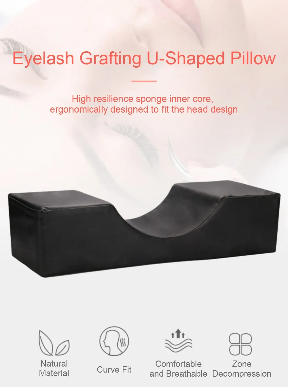 Lash Pillow Neck Support Eyelash Soft Pillow Grafting Eyelashes Memory Foam Eyelash Extension Pillow With Pocket Makeup Salon Lash Pillow Neck Support Eyelash Soft Pillow Grafting Eyelashes Memory Foam Eyelash Extension Pillow With Pocket Makeup Salon
