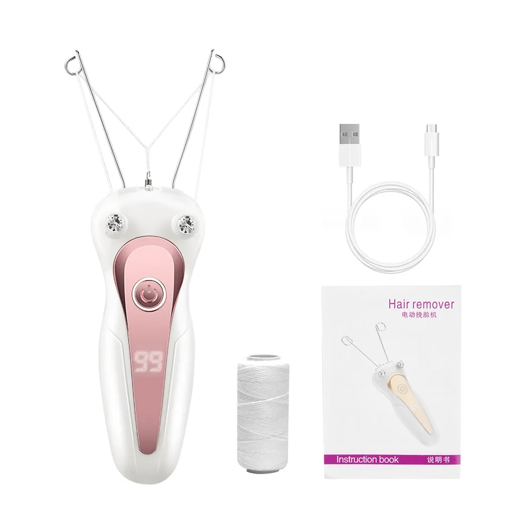Electric Body Hair Remover Women's Cotton Thread Leg Arm Shaver Razor Lady Beauty Neck Rechargeable Hair Epilator Electric Body Hair Remover Women's Cotton Thread Leg Arm Shaver Razor Lady Beauty Neck Rechargeable Hair Epilator