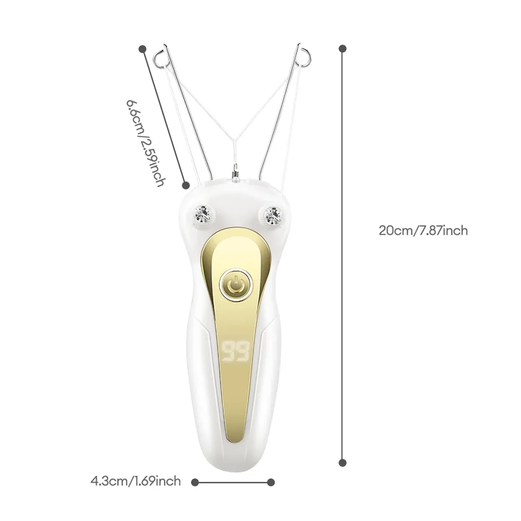Electric Body Hair Remover Women's Cotton Thread Leg Arm Shaver Razor Lady Beauty Neck Rechargeable Hair Epilator Electric Body Hair Remover Women's Cotton Thread Leg Arm Shaver Razor Lady Beauty Neck Rechargeable Hair Epilator