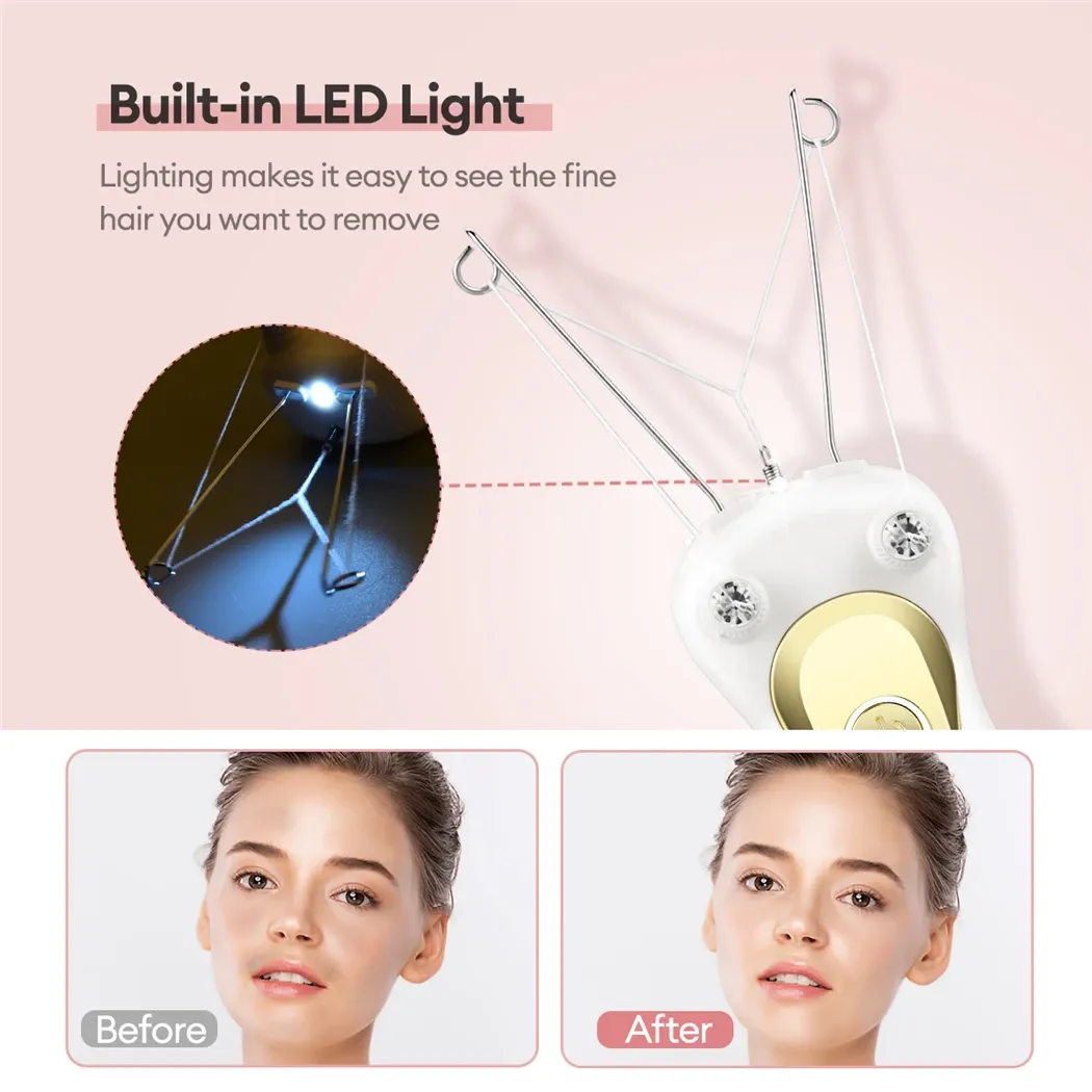 Electric Body Hair Remover Women's Cotton Thread Leg Arm Shaver Razor Lady Beauty Neck Rechargeable Hair Epilator Electric Body Hair Remover Women's Cotton Thread Leg Arm Shaver Razor Lady Beauty Neck Rechargeable Hair Epilator