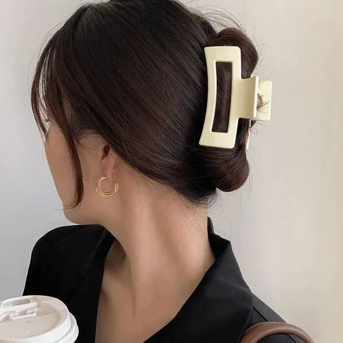 Korean Women Girls Plastic Hair Claws Hair Clips Headwear Large Size Hairpin Crab Barrette Fashion Ornament Hair Accessories Korean Women Girls Plastic Hair Claws Hair Clips Headwear Large Size Hairpin Crab Barrette Fashion Ornament Hair Accessories
