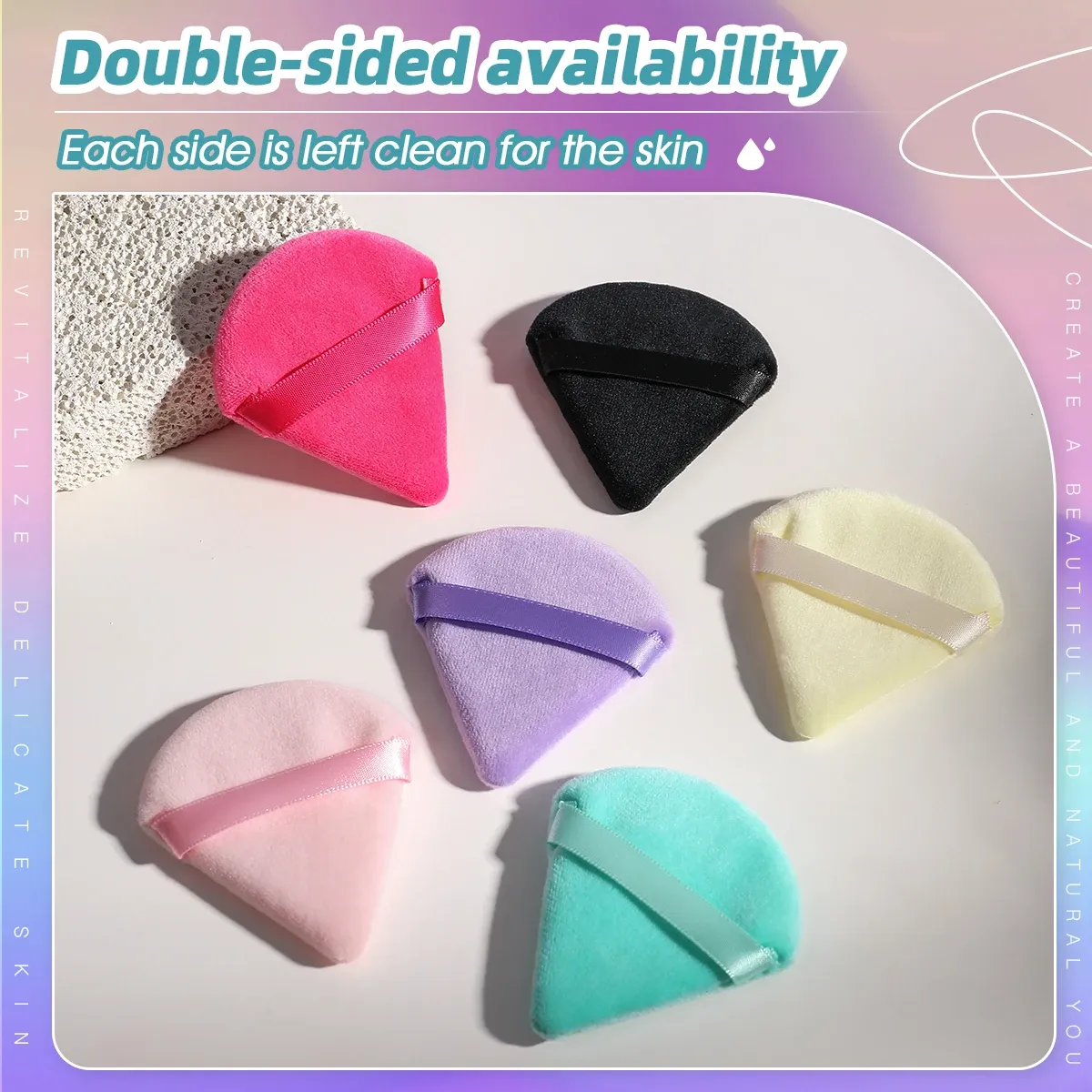 10/20Pcs Triangle Velvet Powder Puff Pizza Flours Mini Face Makeup sponge Cosmetics Washable Lightweight Makeup Tool 10/20Pcs Triangle Velvet Powder Puff Pizza Flours Mini Face Makeup sponge Cosmetics Washable Lightweight Makeup Tool