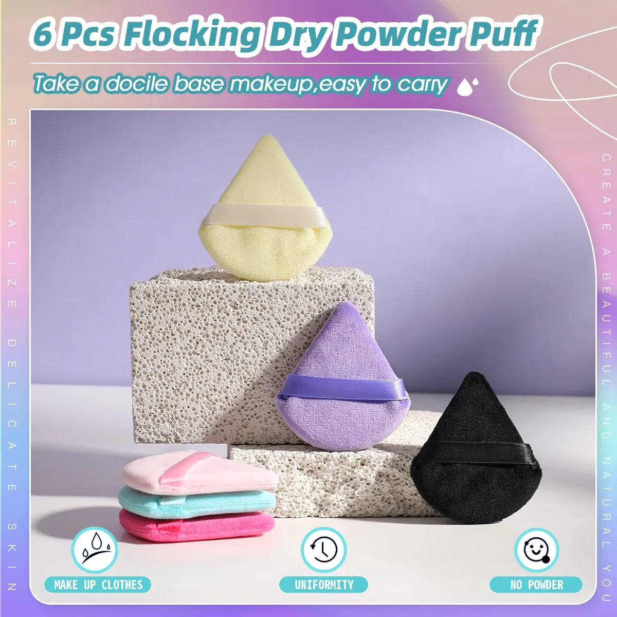 10/20Pcs Triangle Velvet Powder Puff Pizza Flours Mini Face Makeup sponge Cosmetics Washable Lightweight Makeup Tool 10/20Pcs Triangle Velvet Powder Puff Pizza Flours Mini Face Makeup sponge Cosmetics Washable Lightweight Makeup Tool